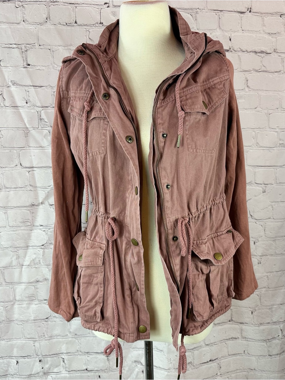 O'Neill dusty Rose cotton Utility Jacket women M streetwear skater surfer